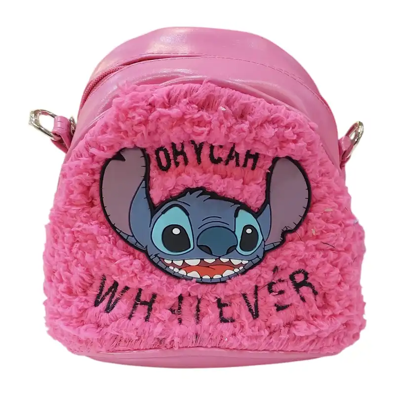 کوله پشتی بچگانه مدل پشمکی WHAT EVER استیچ STITCH 2025