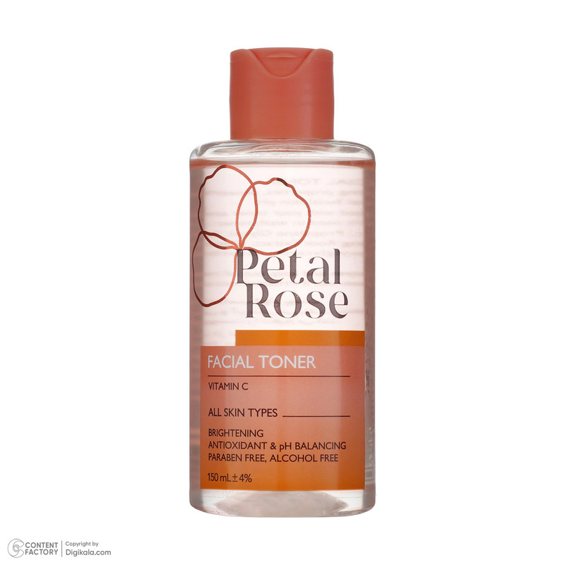تونر صورت پتال رز مدل Vitamin C حجم 150 میلی لیتر