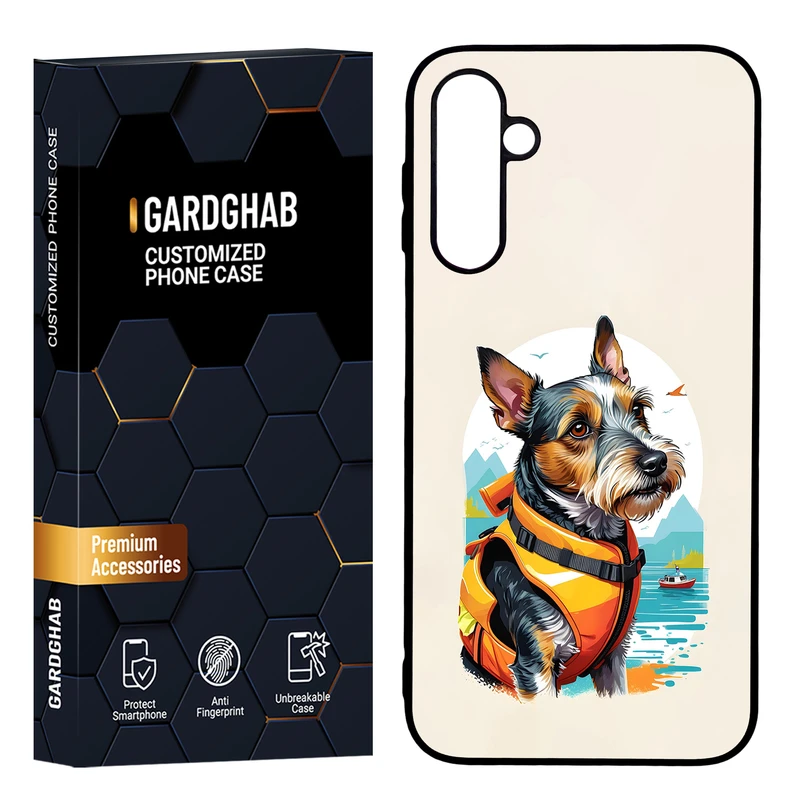   کاور گارد قاب مدل پشت گلس هنری مناسب برای گوشی موبایل سامسونگ Galaxy A24