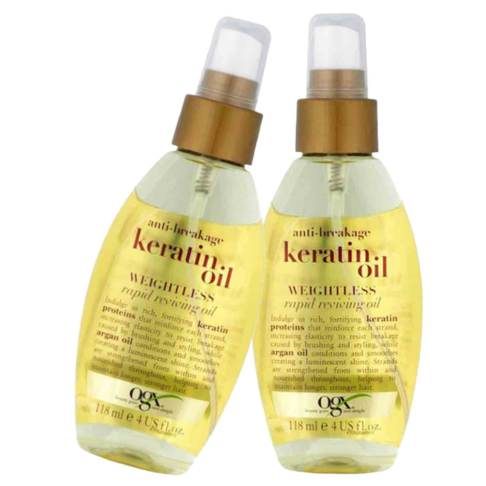 روغن مو او جی ایکس مدل keratin حجم 118 میلی لیتر