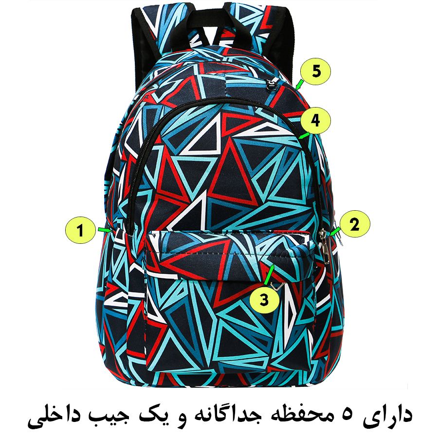 کوله پشتی دخترانه مدل TT-150003 -  - 4