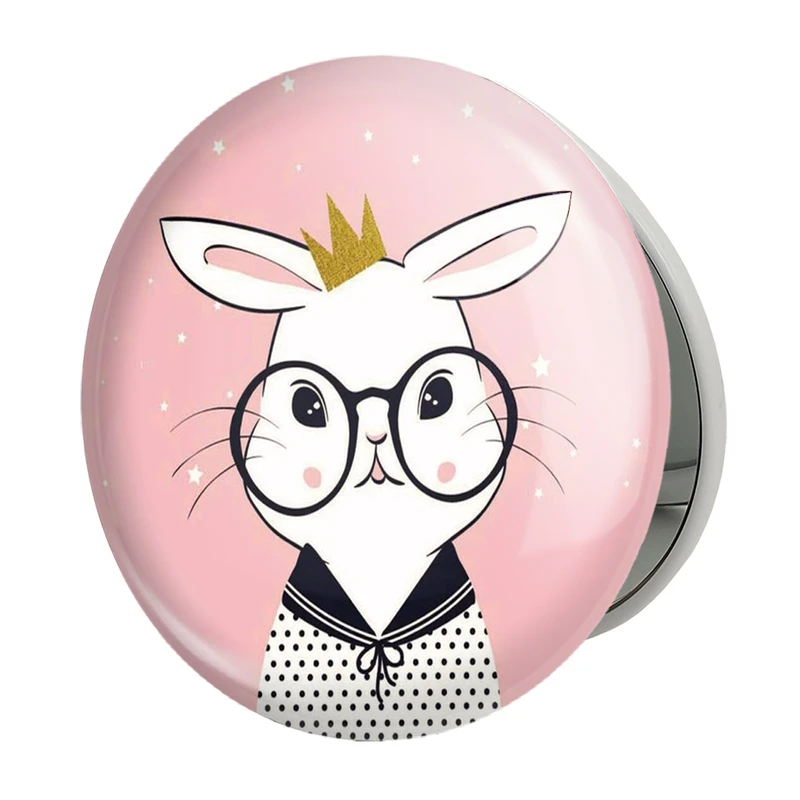 آینه جیبی خندالو طرح خرگوش مدل تاشو کد 5111 