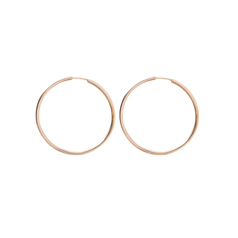 گوشواره حلقه‌ای طلا 18 عیار زنانه طلای صداقت مدل HS1