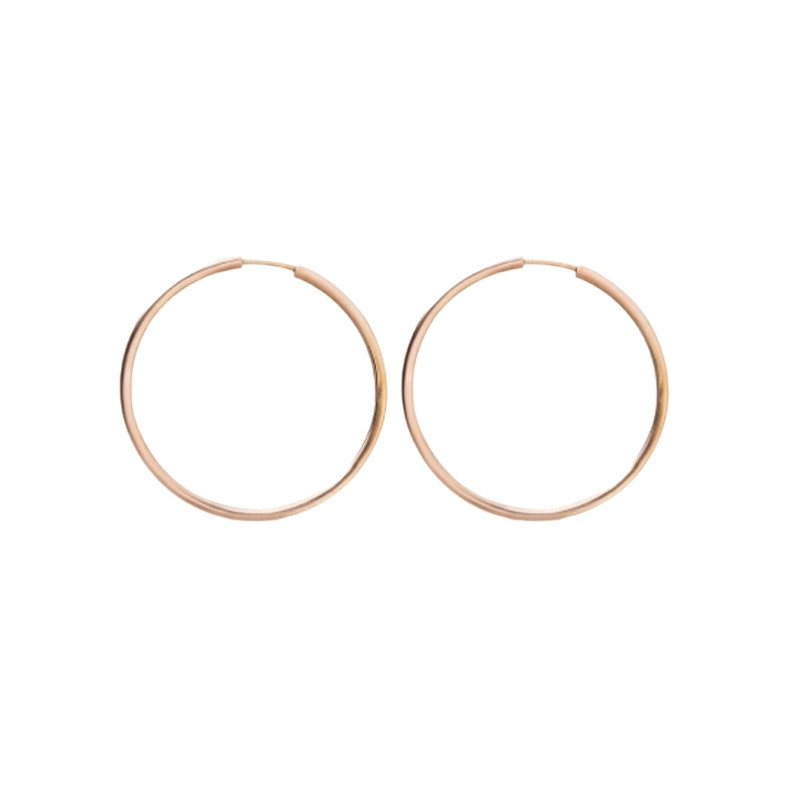 گوشواره حلقه‌ای طلا 18 عیار زنانه طلای صداقت مدل HS1