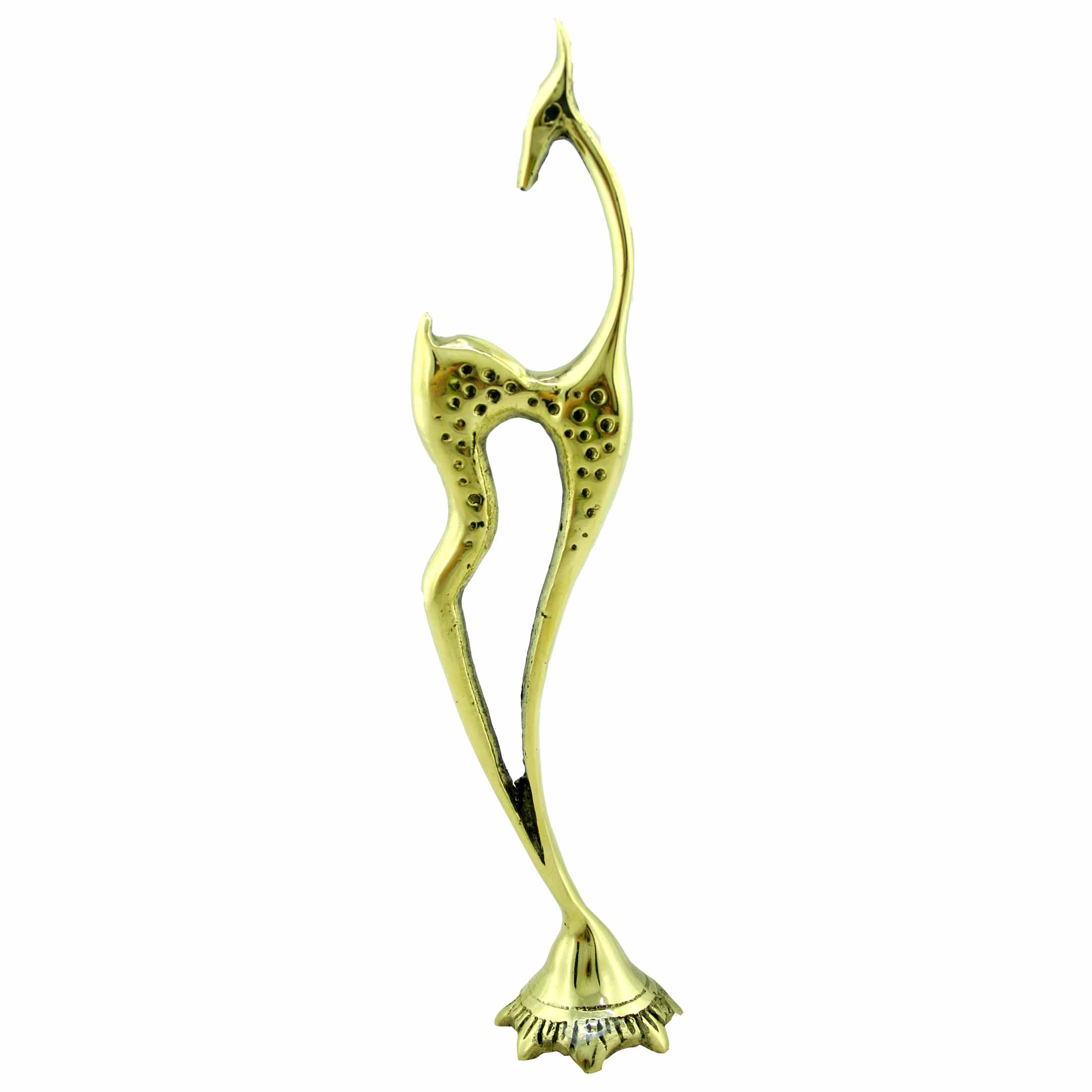دکوری برنجی مدل غزال طرح قلب عاشق