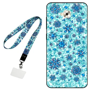 Megafone Snow Flake 0014 Cover For Asus Zenfone 4 Selfie / ZD553KL Mobile Neckband