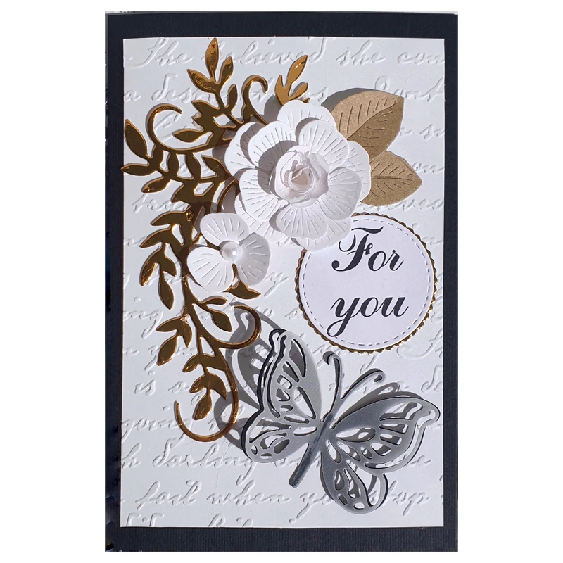 کارت پستال مدل  For you طرح پروانه 