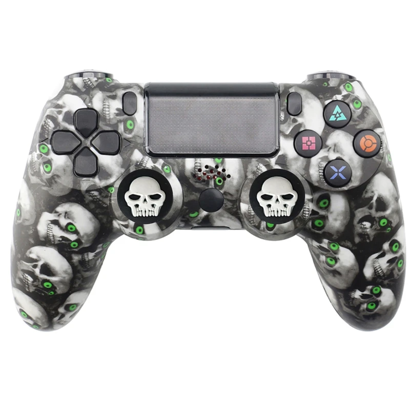 محافظ دسته پلی استیشن 4 طرح جمجمه مدل Skull PS4337 به همراه روکش آنالوگ