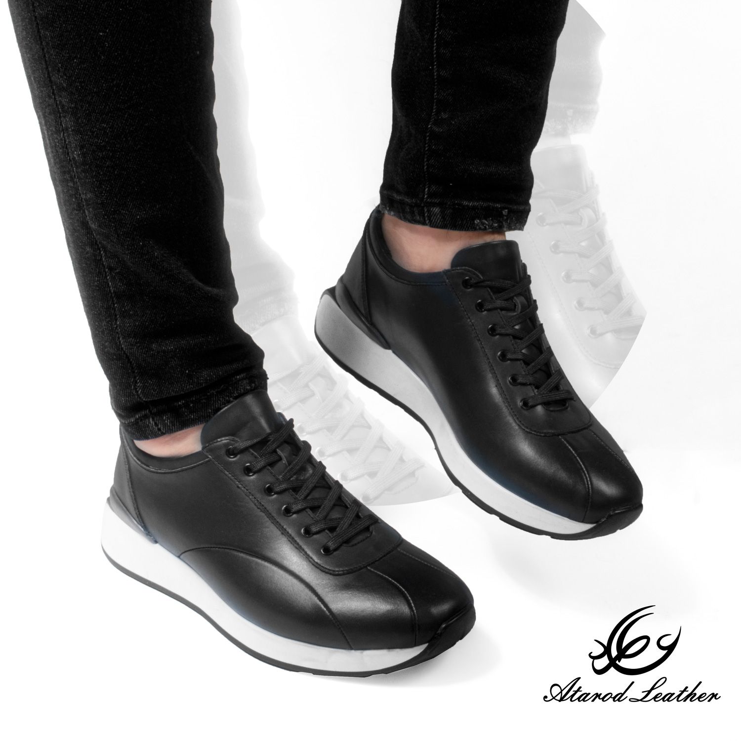 کفش روزمره مردانه چرم عطارد مدل چرم طبیعی کد SH131_1 -  - 7