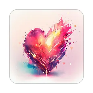 زیر لیوانی کاکتی مدل عاشقانه کد mp12981