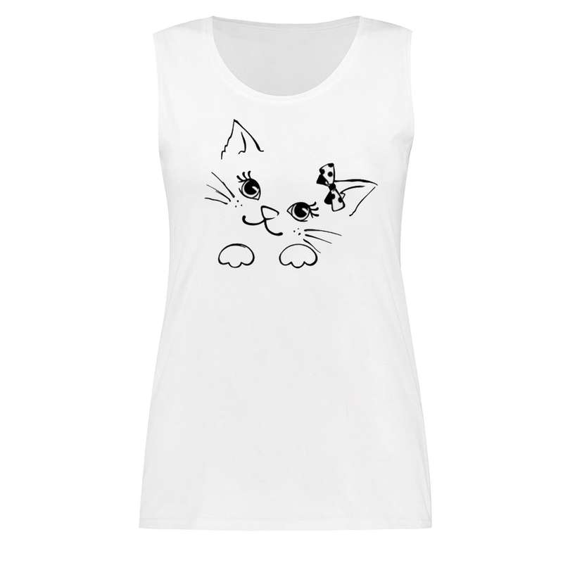 تاپ زنانه مدل cute cat کد BA47 s