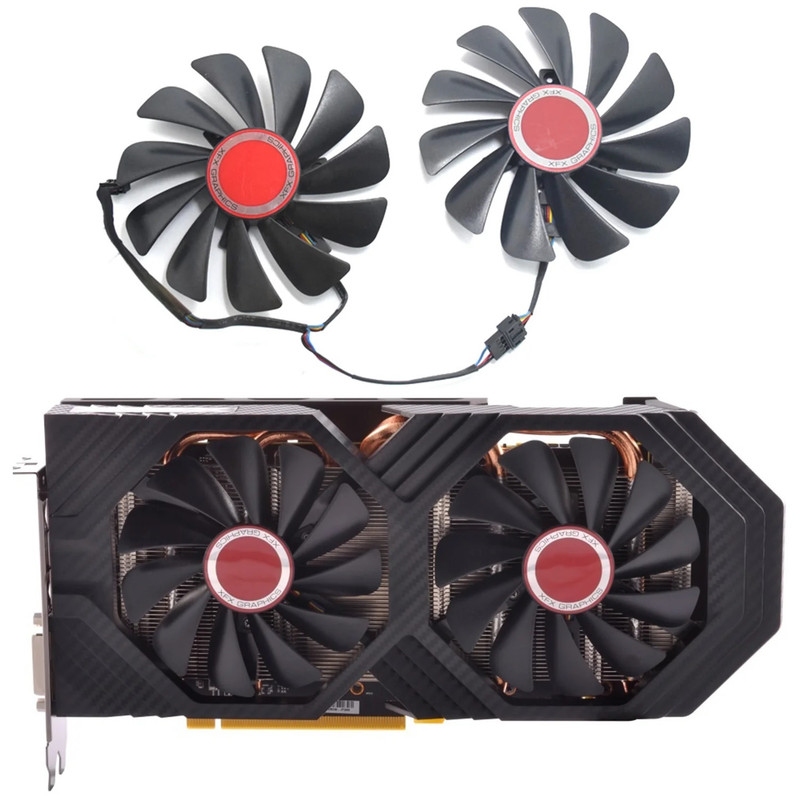 فن کارت گرافیک ایکس اف ایکس مدل XFX Radeon RX580 مجموعه 2 عددی