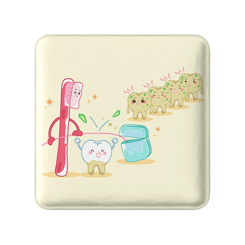 مگنت خندالو طرح دندان و دندان پزشکی کودکانه مدل مربعی کد 36719