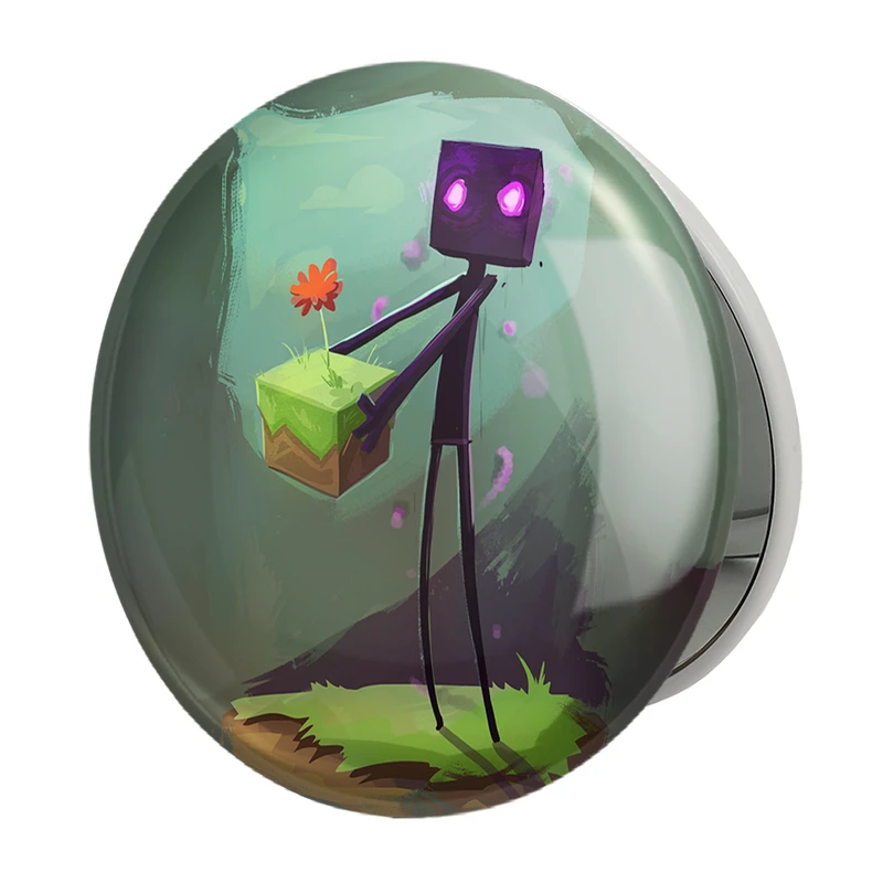 آینه جیبی خندالو طرح بازی ماینکرافت Minecraft مدل تاشو کد 23251 