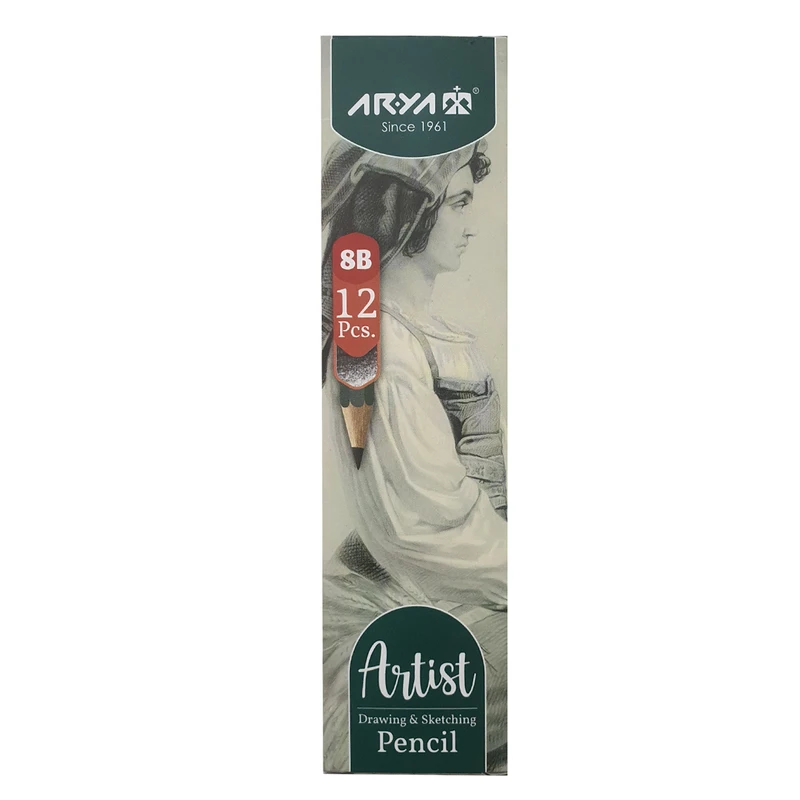 مداد طراحی آریا مدل ARTIST-8B بسته 12 عددی