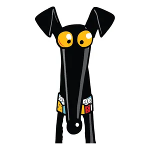 برچسب لپ تاپ پویا مارکت طرح سگ کد 3519