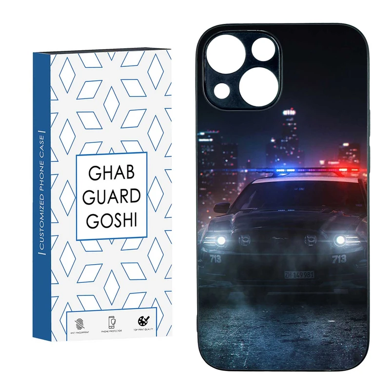 کاور قاب گارد گوشی طرح پلیسی کد TPU-139 مناسب برای گوشی موبایل اپل IPHONE 13 MINI