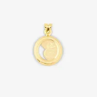 آویز گردنبند طلا کم اجرت 18 عیار زنانه ناریا مدل وان یکاد کد AB-14-1 