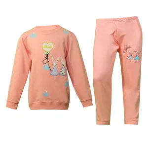 ست سویشرت و شلوار دخترانه مدل زمینه کدو 26