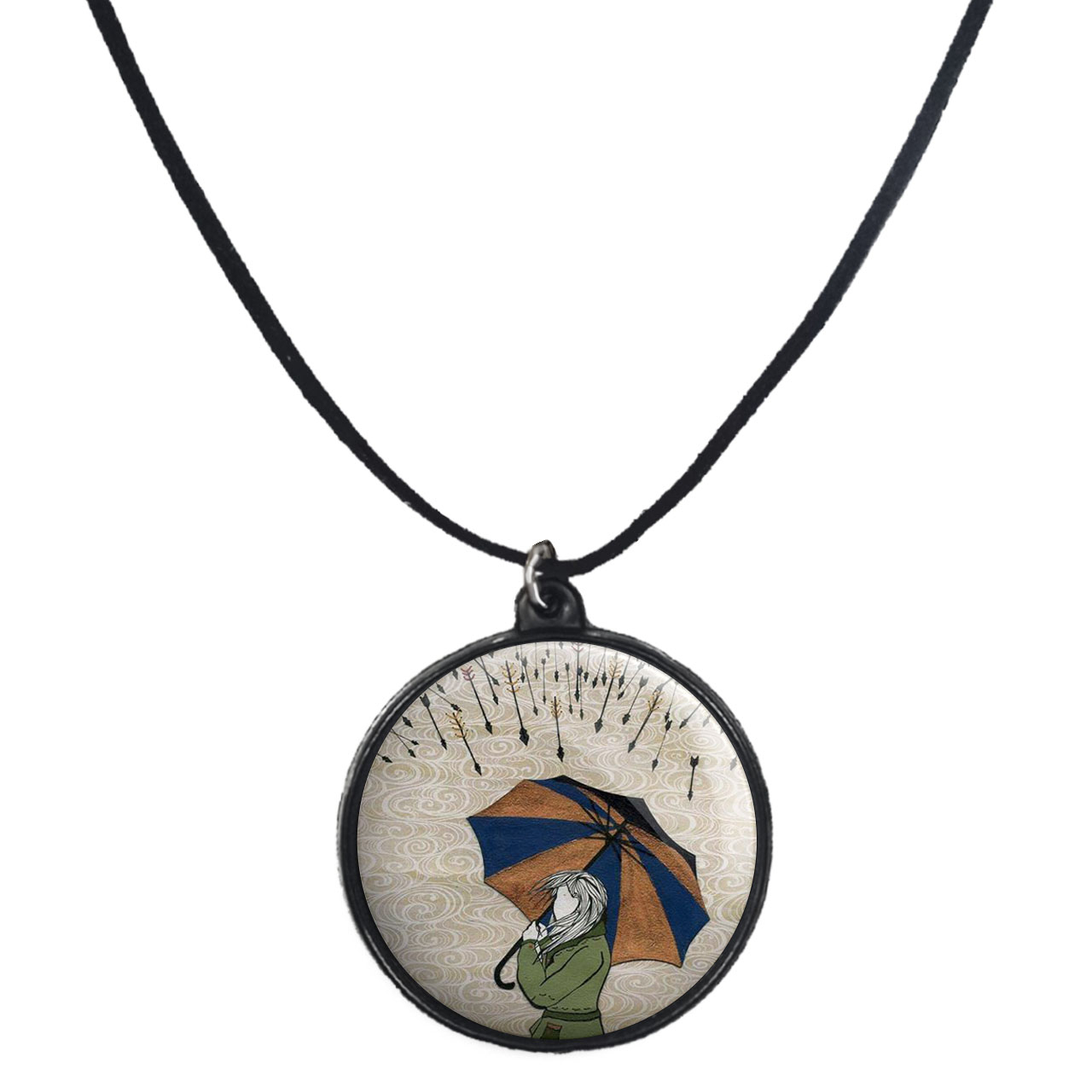 گردنبند پرمانه طرح دخترونه کد pmb.4509 مدل دو طرفه