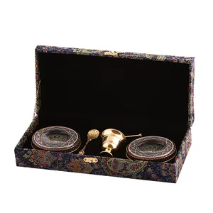 ظرف زعفران مدل خاتم مجموعه دو عددی به همراه هاون