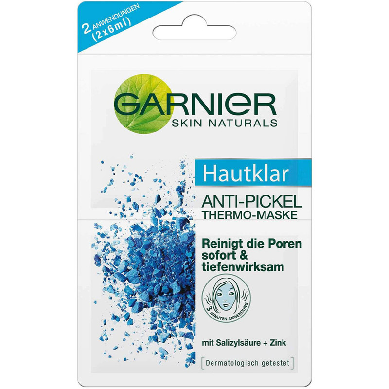 ماسک صورت گارنیه مدل skinactive hautklar حجم 12 میلی لیتر بسته 2 عددی ماسک صورت گارنیه مدل skinactive hautklar حجم 12 میلی لیتر بسته 2 عددی