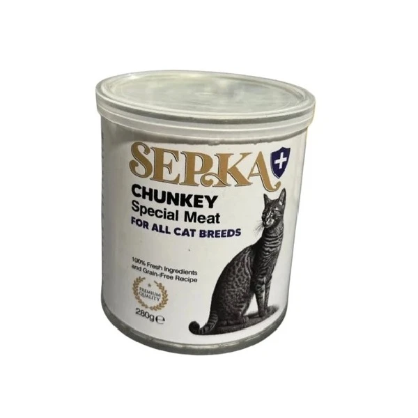 کنسرو غذای گربه سپکا مدل چانک طعم گوشت وزن 400 گرم