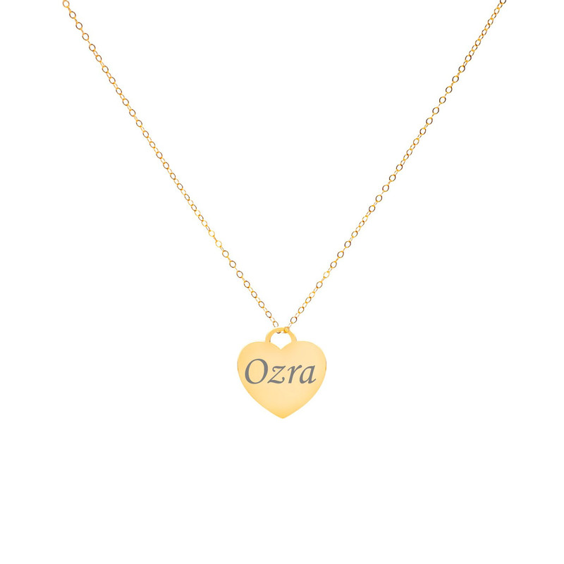 گردنبند طلا 18 عیار زنانه لیردا مدل اسم عذرا