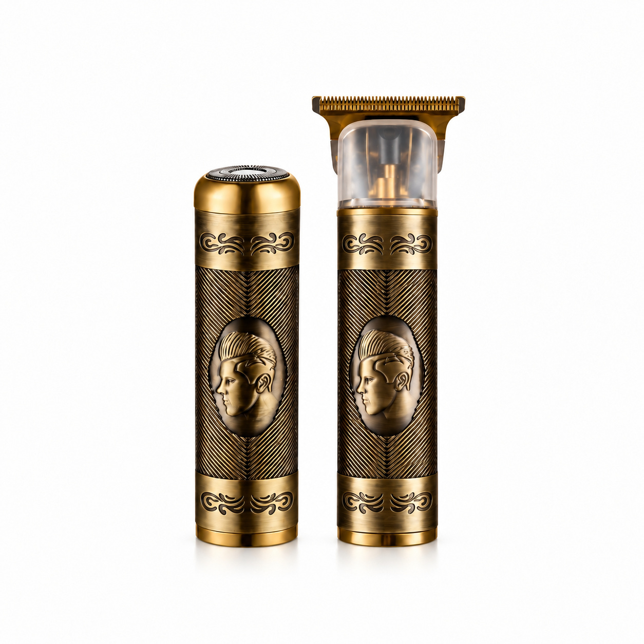 ماشین اصلاح موی سر و صورت و خط‌زن شارژی لنکا مدل L-1150 با تیغه استیل ضد زنگ، قابلیت اصلاح با شماره صفر، 4 شانه و شارژ از طریق کابل USB و درگاه Type-C، 2 بسته 2 عددی