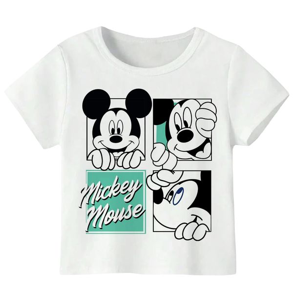 تی‌شرت آستین کوتاه پسرانه مدل میکی موس کد W216