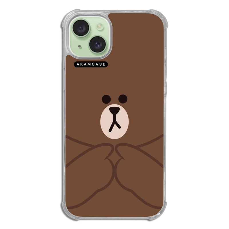 کاور آکام مدل AMCWTA15PLUS-BROWN1 مناسب برای گوشی موبایل اپل iPhone 15 Plus