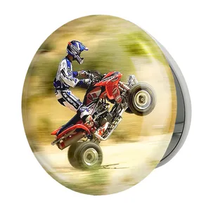 آینه جیبی خندالو طرح موتور چهار چرخ مدل تاشو کد 27837 