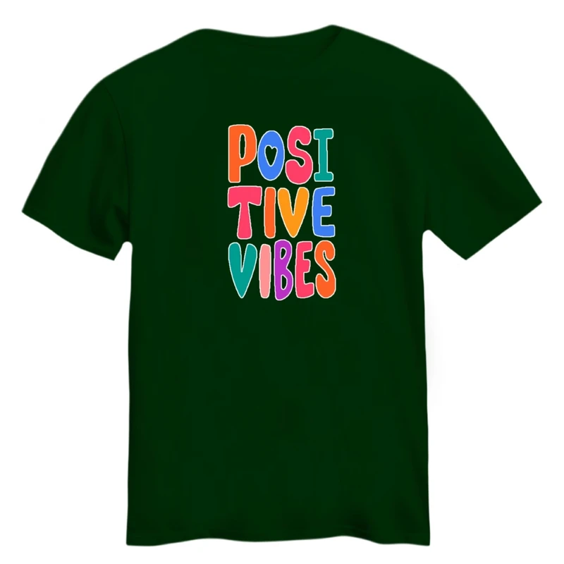 تی شرت آستین کوتاه زنانه مدل انرژی مثبت