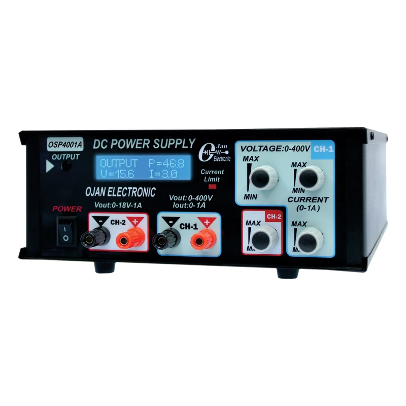 منبع تغذیه الکتریکی 400 ولت 1 آمپر اوژن الکترونیک مدل OSP-4001A