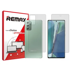 Remax HyGEL transparent display screen protector suitable for Samsung Galaxy Note20 mobile phones along with the back of the phone