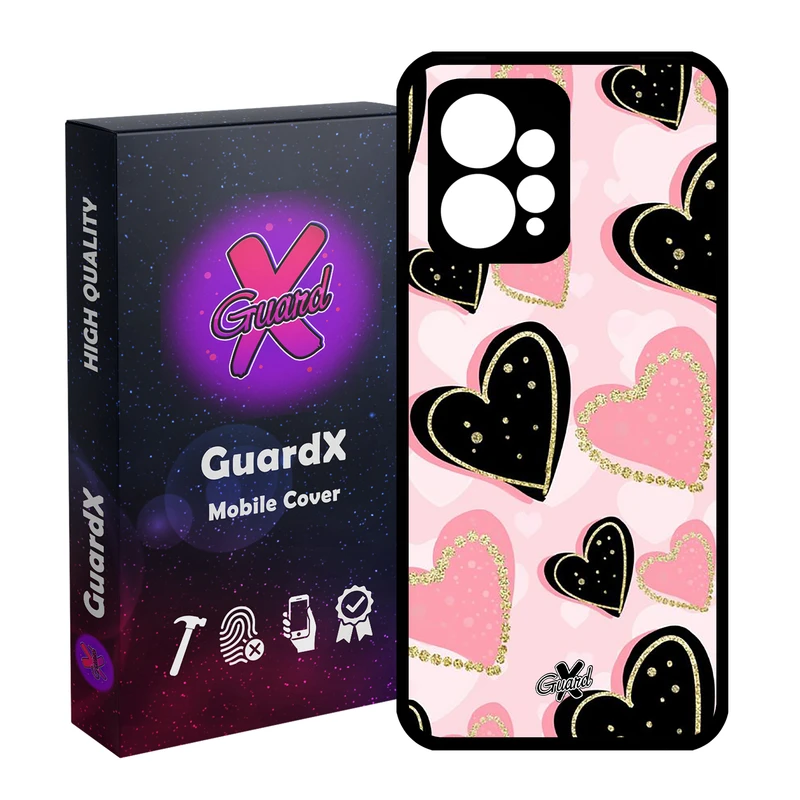 کاور گارد ایکس طرح Love مدل Glass10106 مناسب برای گوشی موبایل شیائومی Redmi Note 12 4G