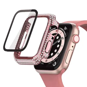 Masir Full Diamond Cover For Apple Watch Series 41mm with screen protector