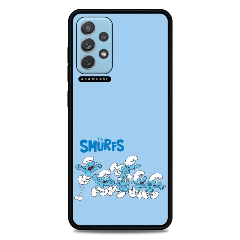 کاور آکام مدل AMC-WSGA72-SMURFS-27 مناسب برای گوشی موبایل سامسونگ Galaxy A72