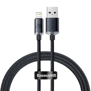 کابل تبدیل USB به لایتنینگ بیسوس مدل CAJY HIGH CURRENT طول 1.2 متر