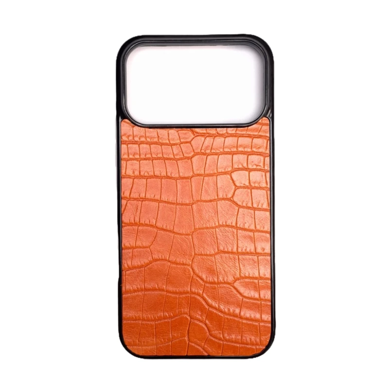 كاور چرم کروکودیل مناسب برای گوشی موبایل اپل مدل iPhone 17 pro max