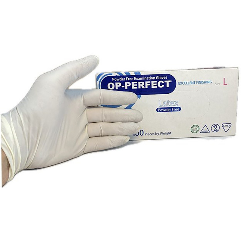 دستکش لاتکس حریر مدل 01 سایز لارج بسته 100 عددی