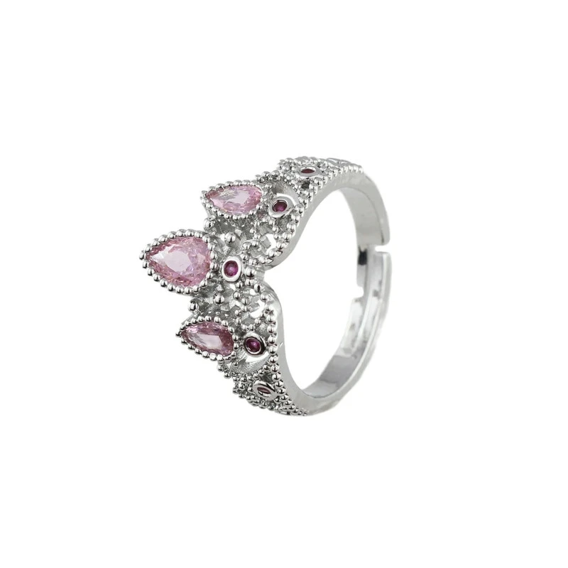 انگشتر زنانه مدل کریستال طرح الماس کد Ar32