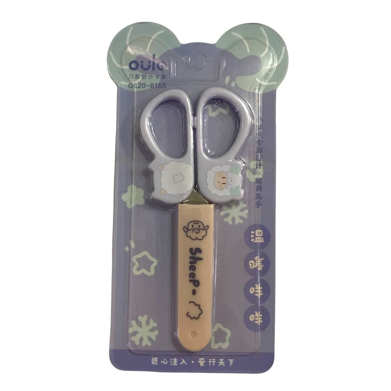 قیچی ساده مدل غلاف دار طرح حیوانات کد 02