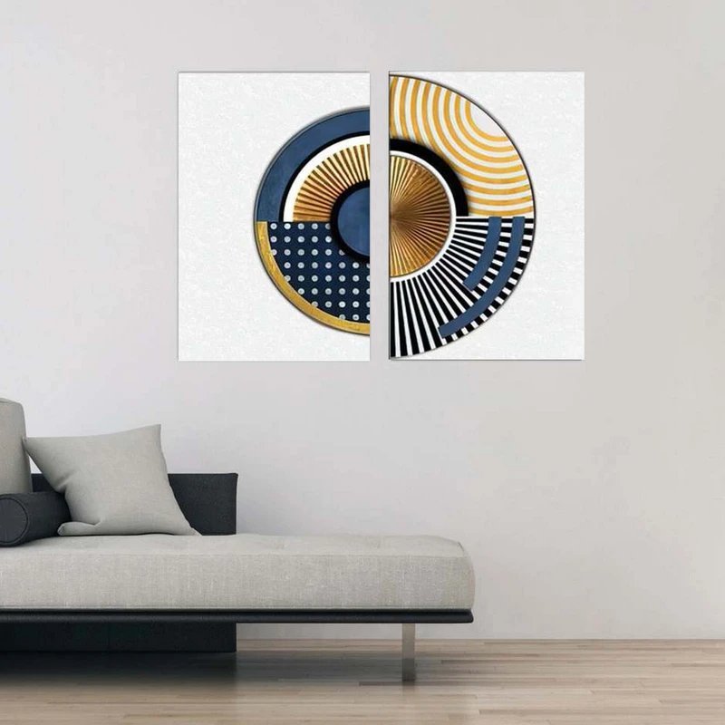 تابلو شاسی بکلیت طرح مدرن نیم دایره مدل SH-1910 مجموعه 2 عددی