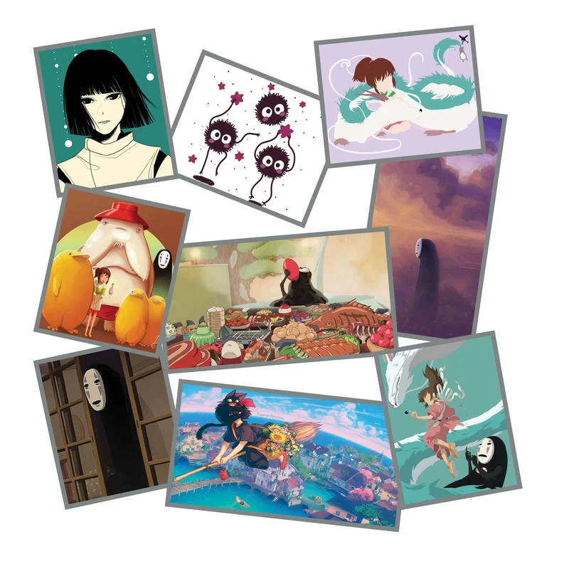 استیکر لپ تاپ طرح شهر اشباح کد 2051 مجموعه 9 عددی