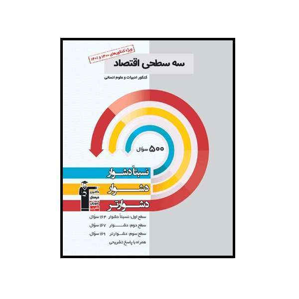 کتاب سه سطحی اقتصاد کنکور انسانی اثر جمعی از نویسندگان انتشارات قلم چی 