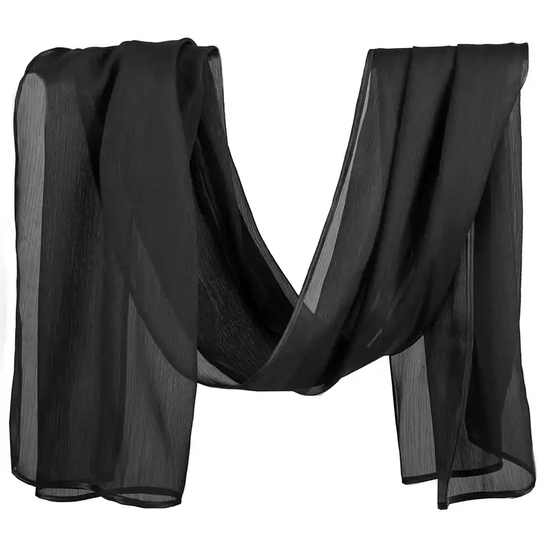 شال زنانه مدل حریر شیشه ای