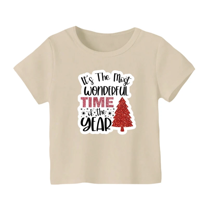 تی شرت آستین کوتاه بچگانه مدل نوشته کریسمس کد 3