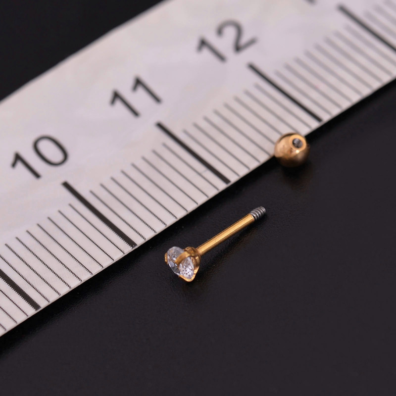 پیرسینگ گوش زنانه مدل نگین دار کد 01