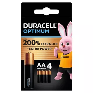 باتری قلمی دوراسل مدل Duracell Optimum AA NEW بسته چهار عددی